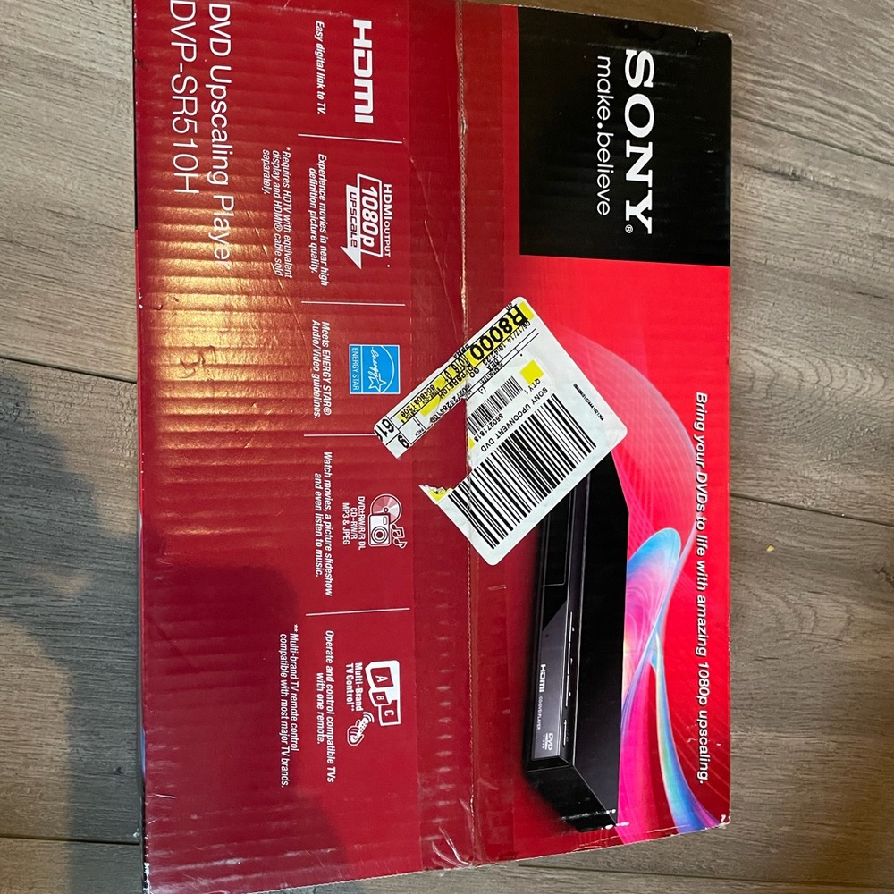 New DVD player